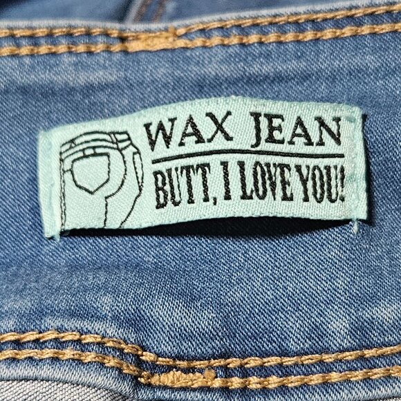 Wax Butt I Love You Jeans Womens Size 5 Low Rise Medium Wash Denim Pants Juniors - Picture 4 of 6